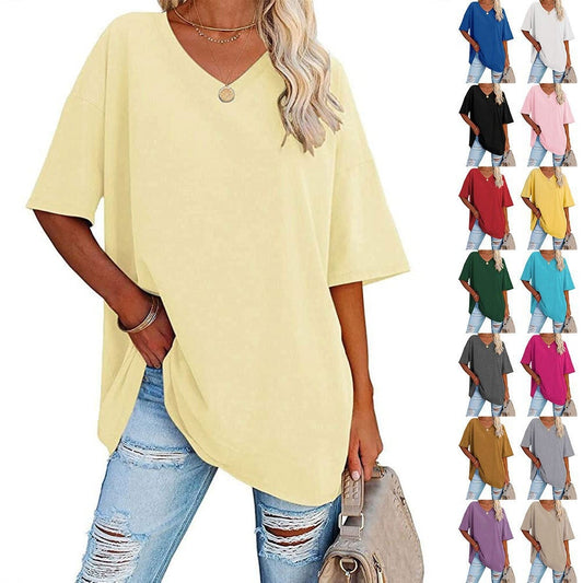 š„Up to 69% OFF Todayš„Women Summer 2025 Tops Casual V-neck T-shirts