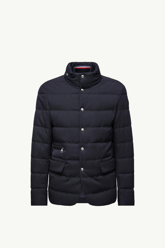 Bess Hooded Wool Short Down Jacket
