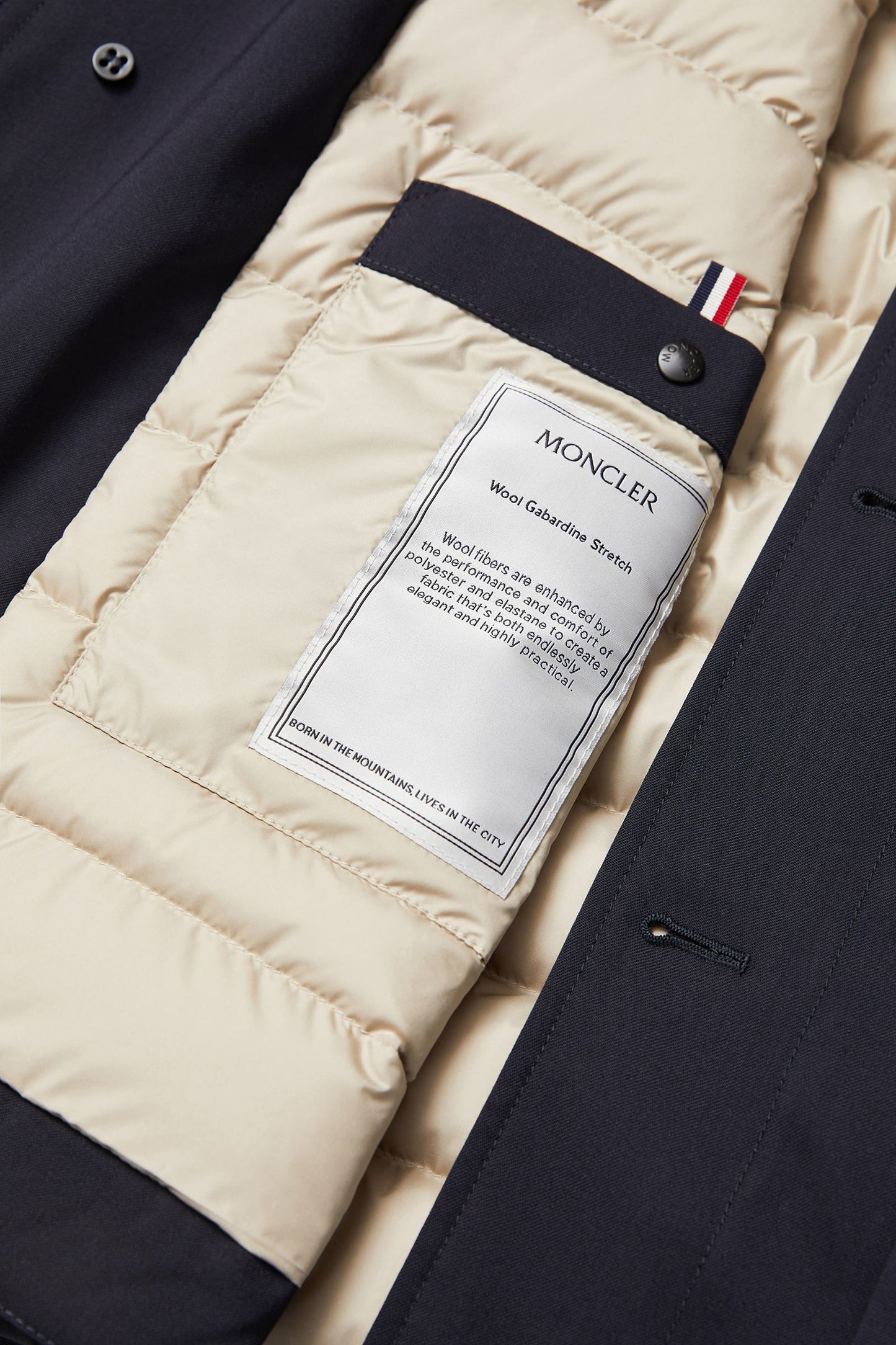 Plumel Wool Gabardine Down Shirt Jacket