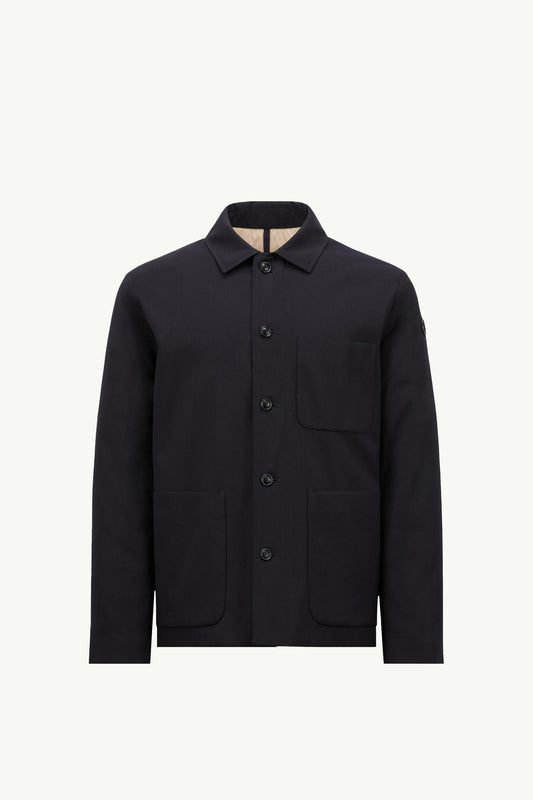 Plumel Wool Gabardine Down Shirt Jacket