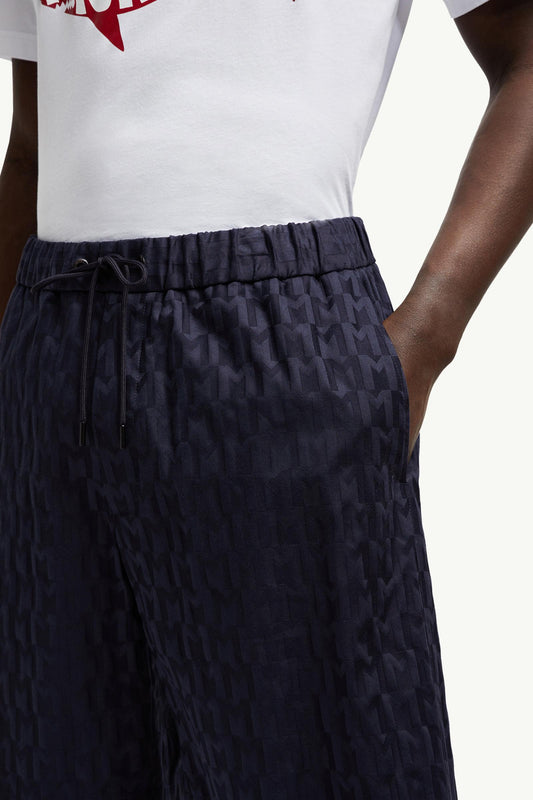 Monogram Jacquard Cotton Shorts