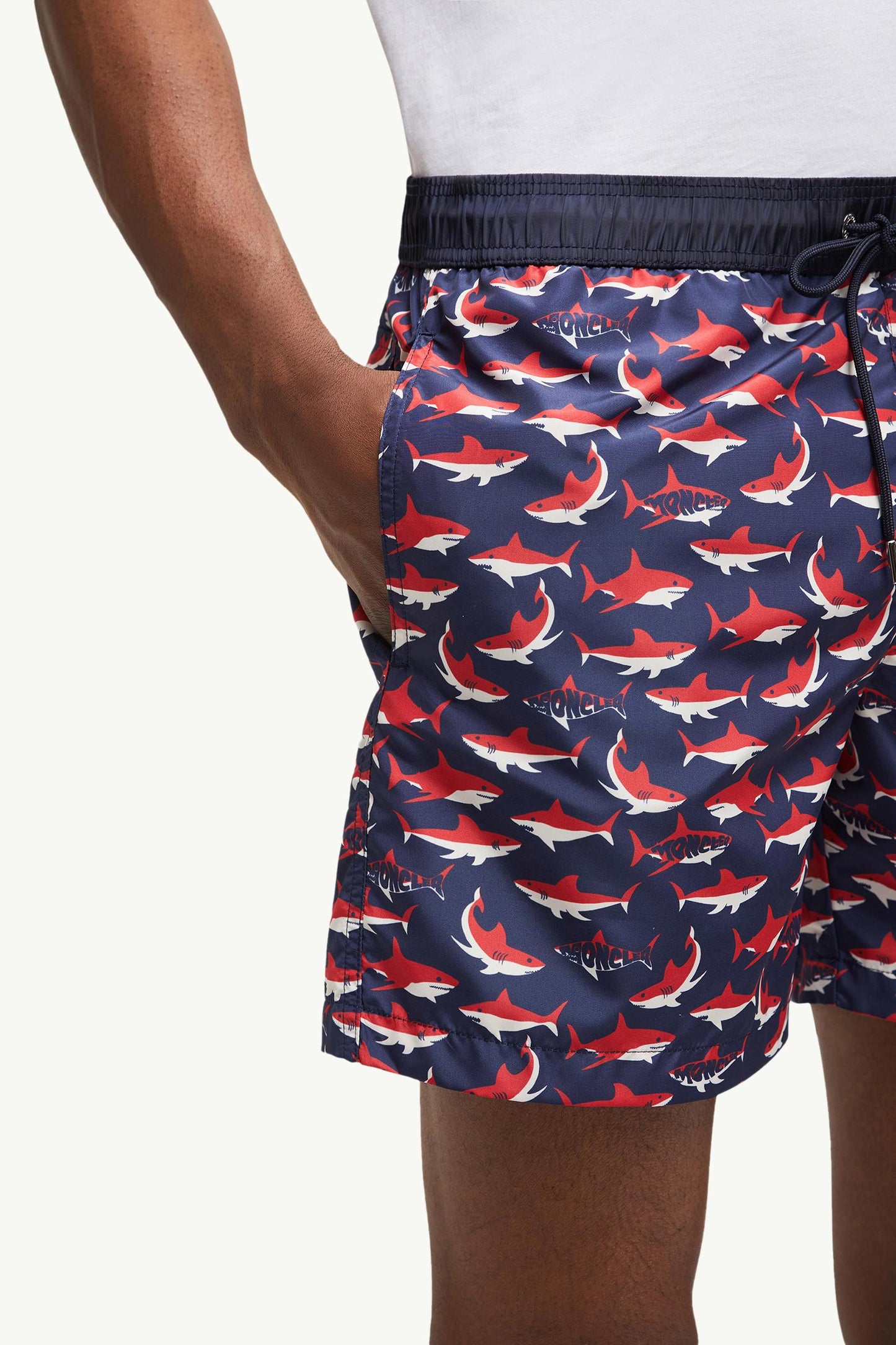 Shark Print Swim Shorts