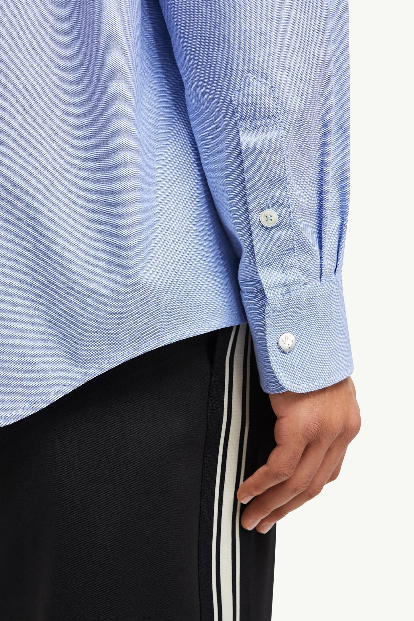 Embroidered Logo Oxford Cotton Shirt