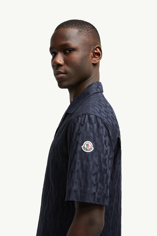 Monogram Jacquard Cotton Shirt