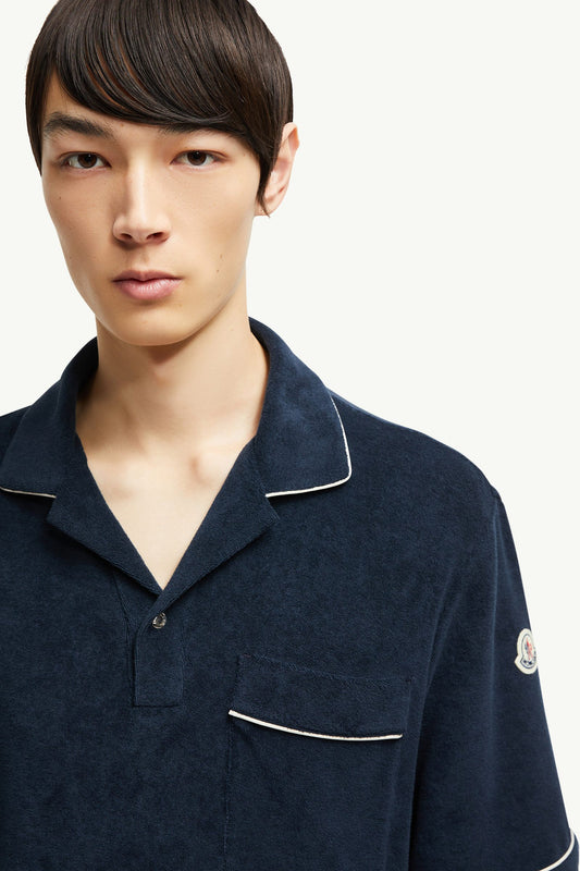 Cotton Terry Cloth Polo Shirt