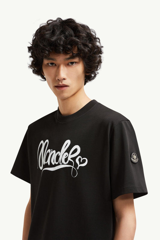 Calligraphy Logo Cotton T-Shirt