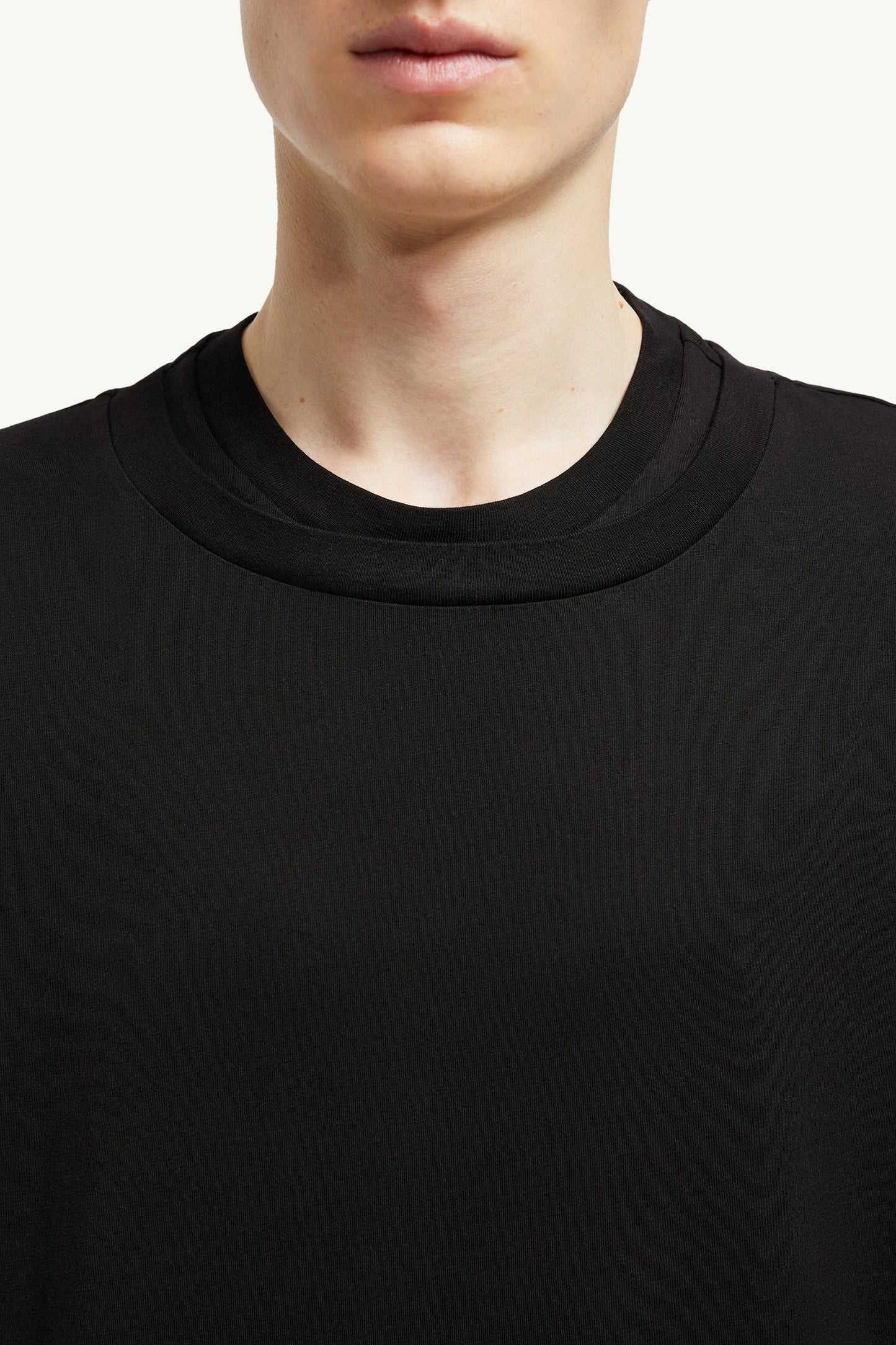 Double Collar Cotton T-Shirt
