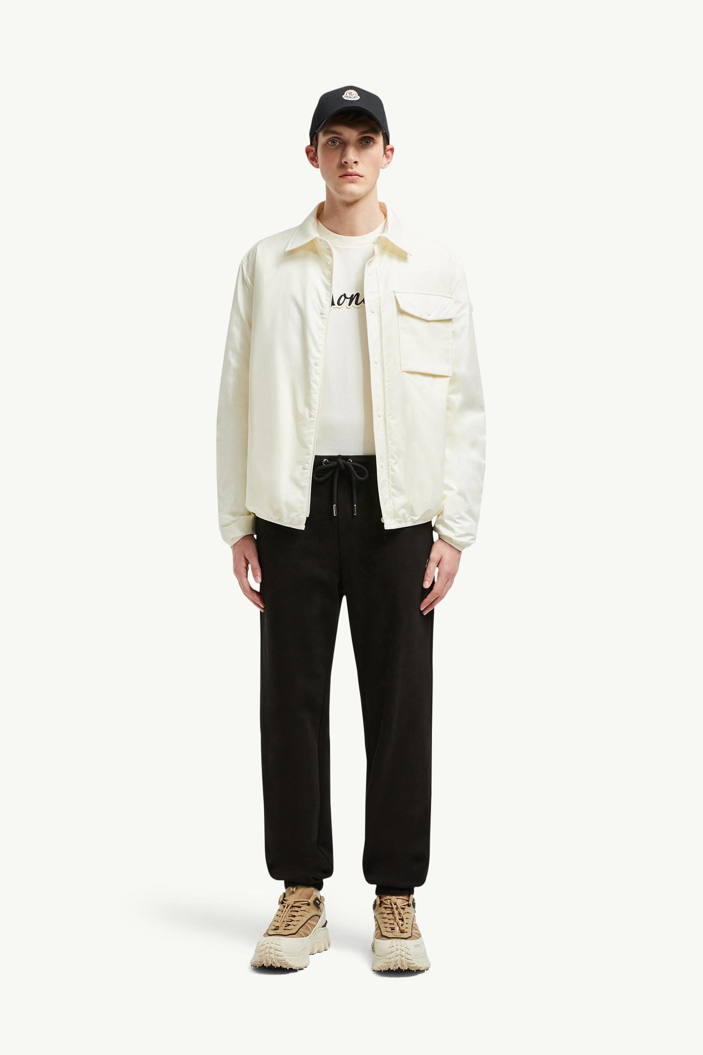 Logo Patch Cotton Track Pants