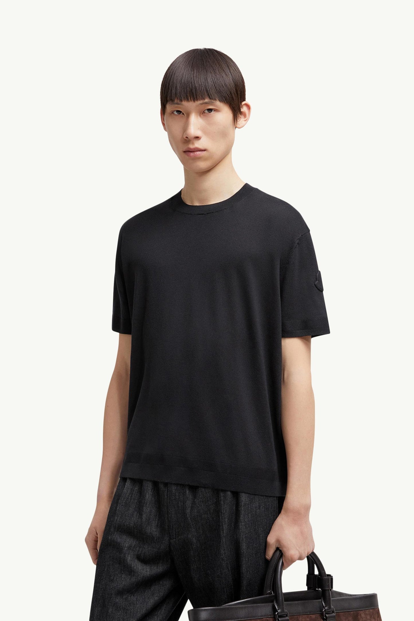 Silk & Cotton Knit T-Shirt