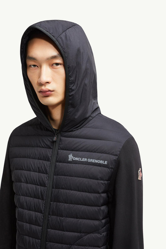 Padded Cotton Zip-Up Hoodie