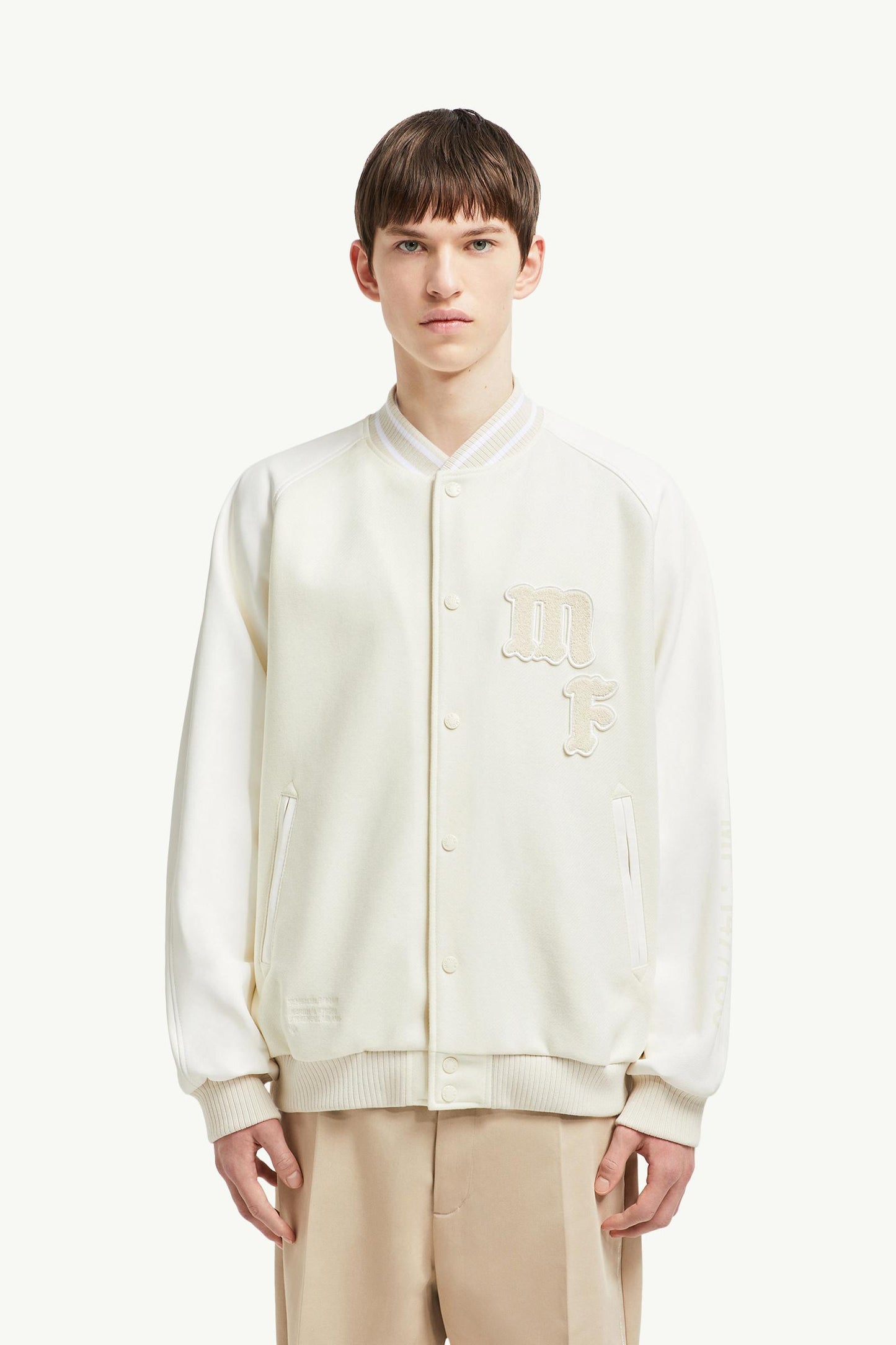 MC x FRGMT Loki Wool & Leather Varsity Jacket