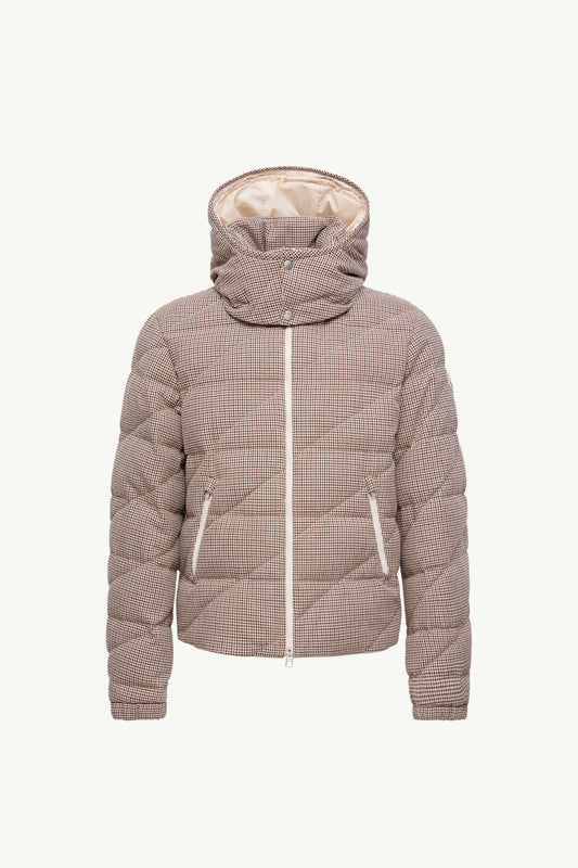 Psyllos Wool Blend Hooded Short Down Jacket