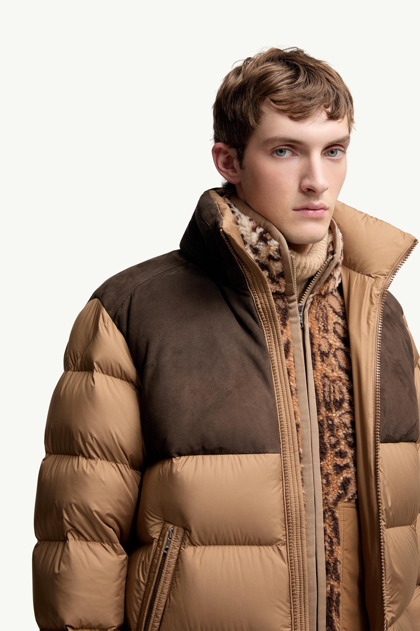 Cheverny Suede Short Down Jacket
