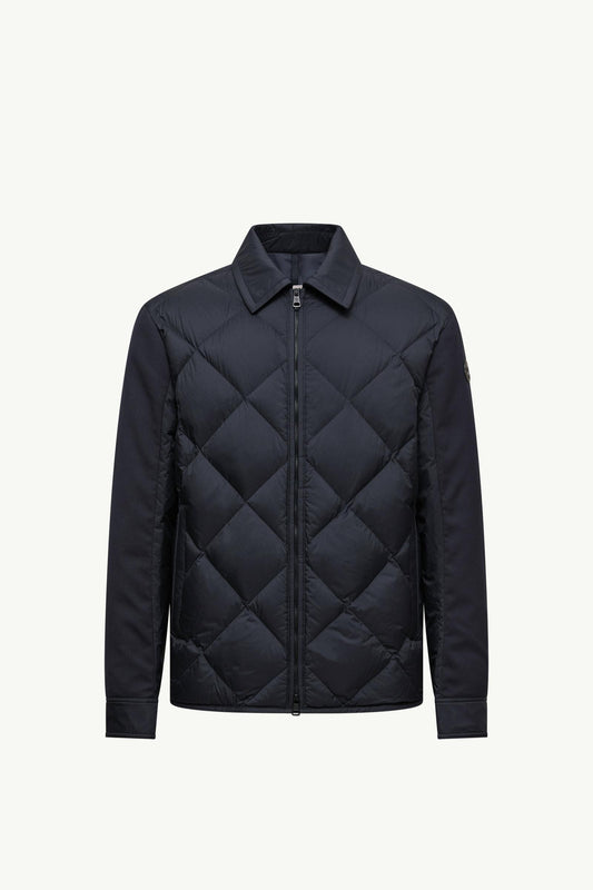Aiguille Diamond-Quilted Down Shirt Jacket