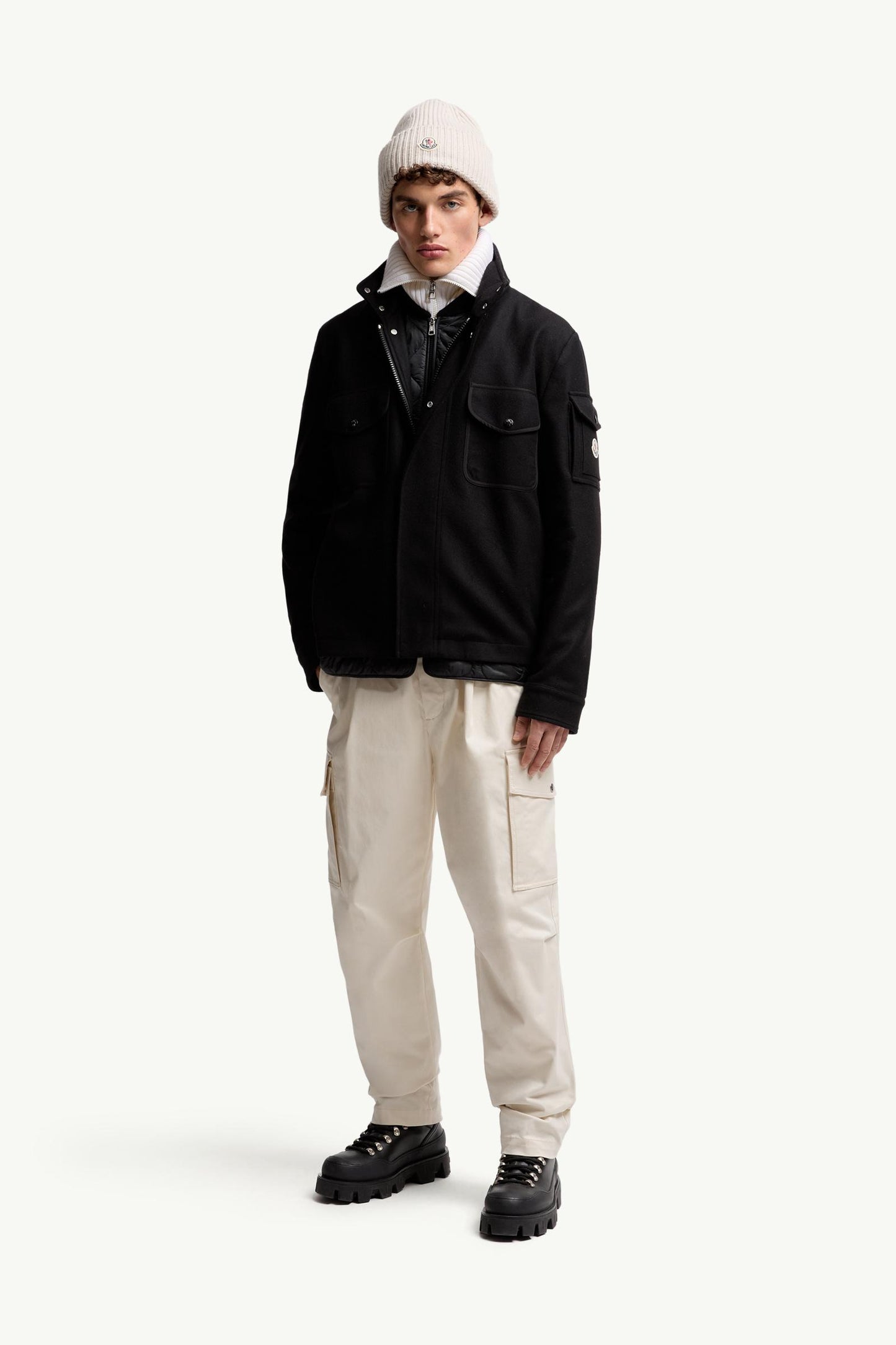 Cotton Gabardine Cargo Trousers