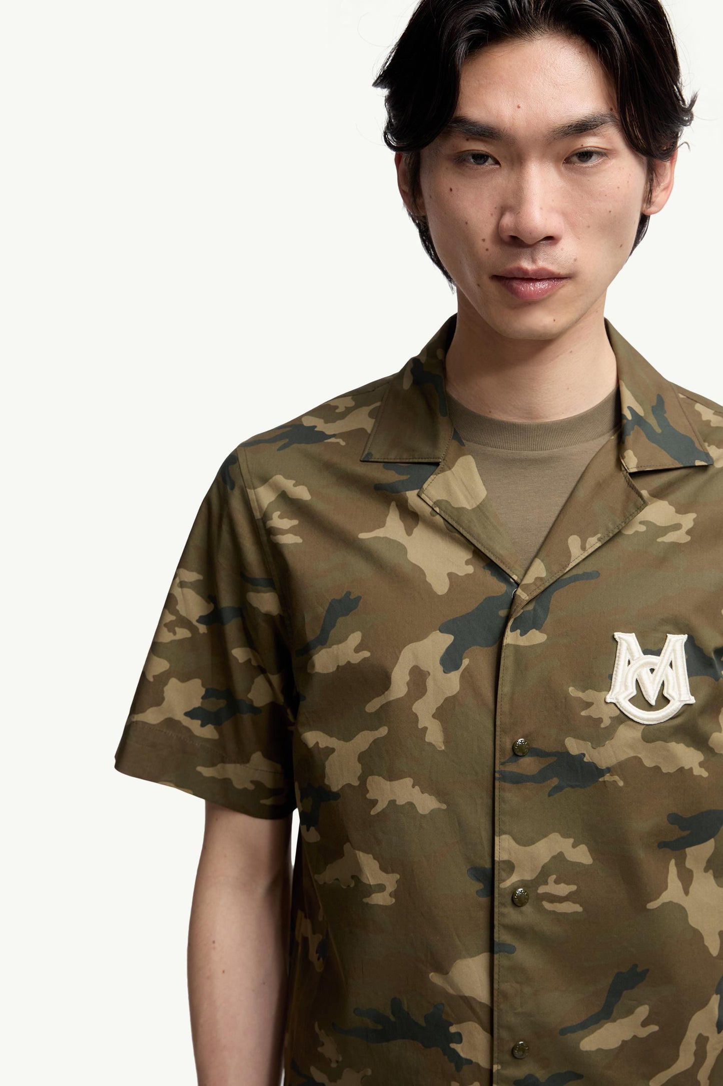 Printed Cotton Short Sleeve Shirt