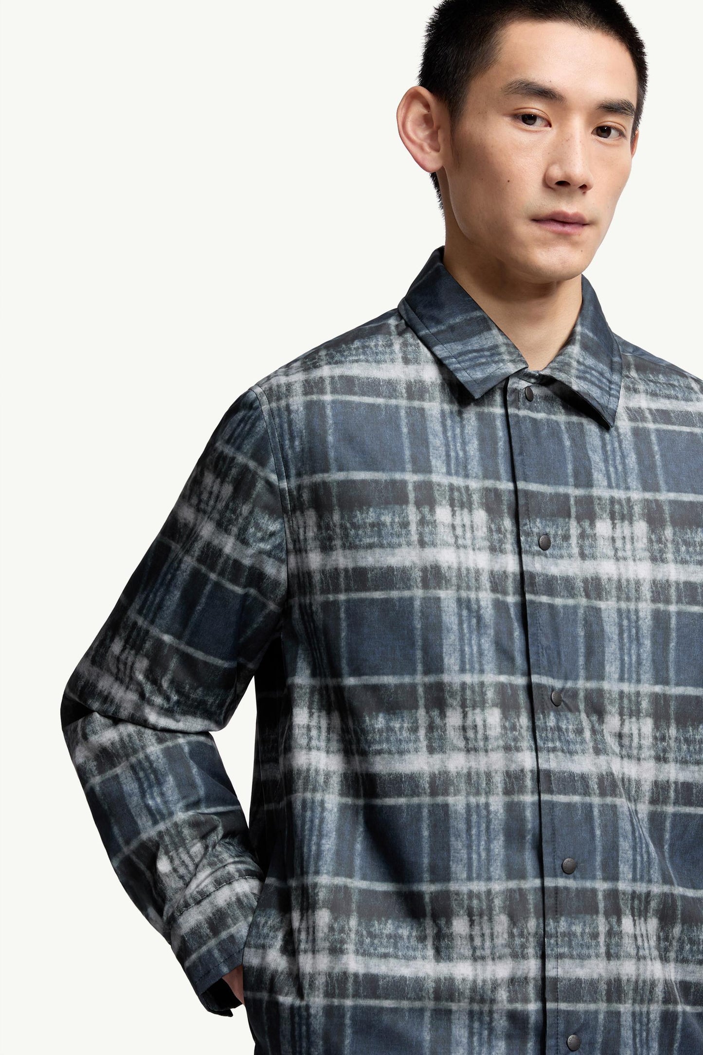 Check Padded Shirt Jacket