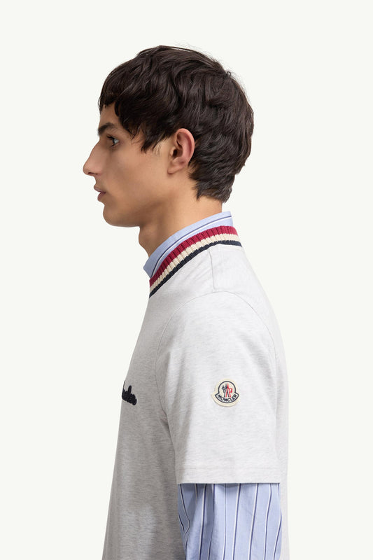 Embroidered Logo Cotton T-Shirt