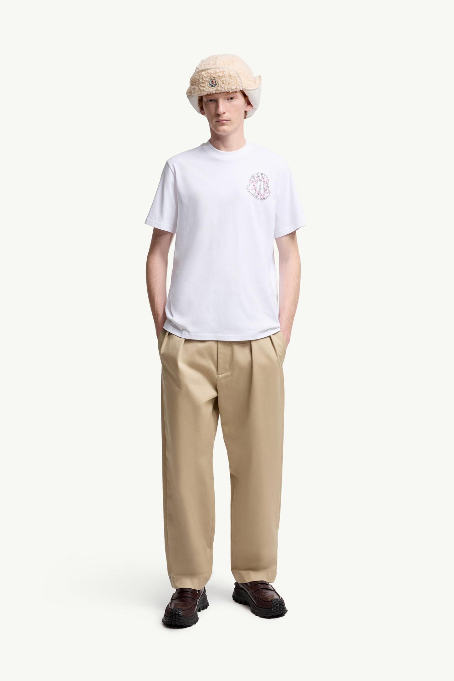 Overlapped Logo Cotton T-Shirt