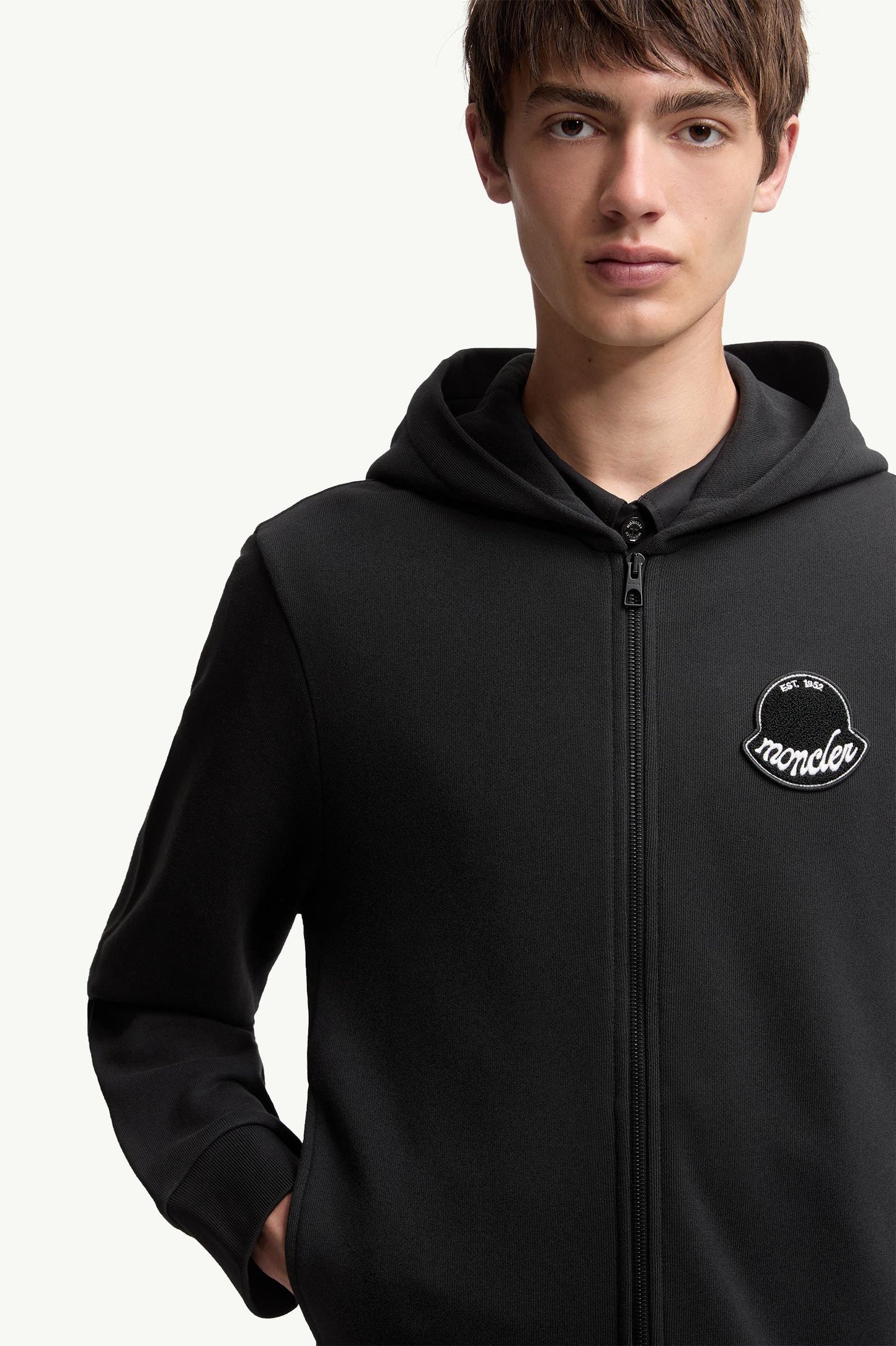 Logo Cotton Zip-Up Hoodie