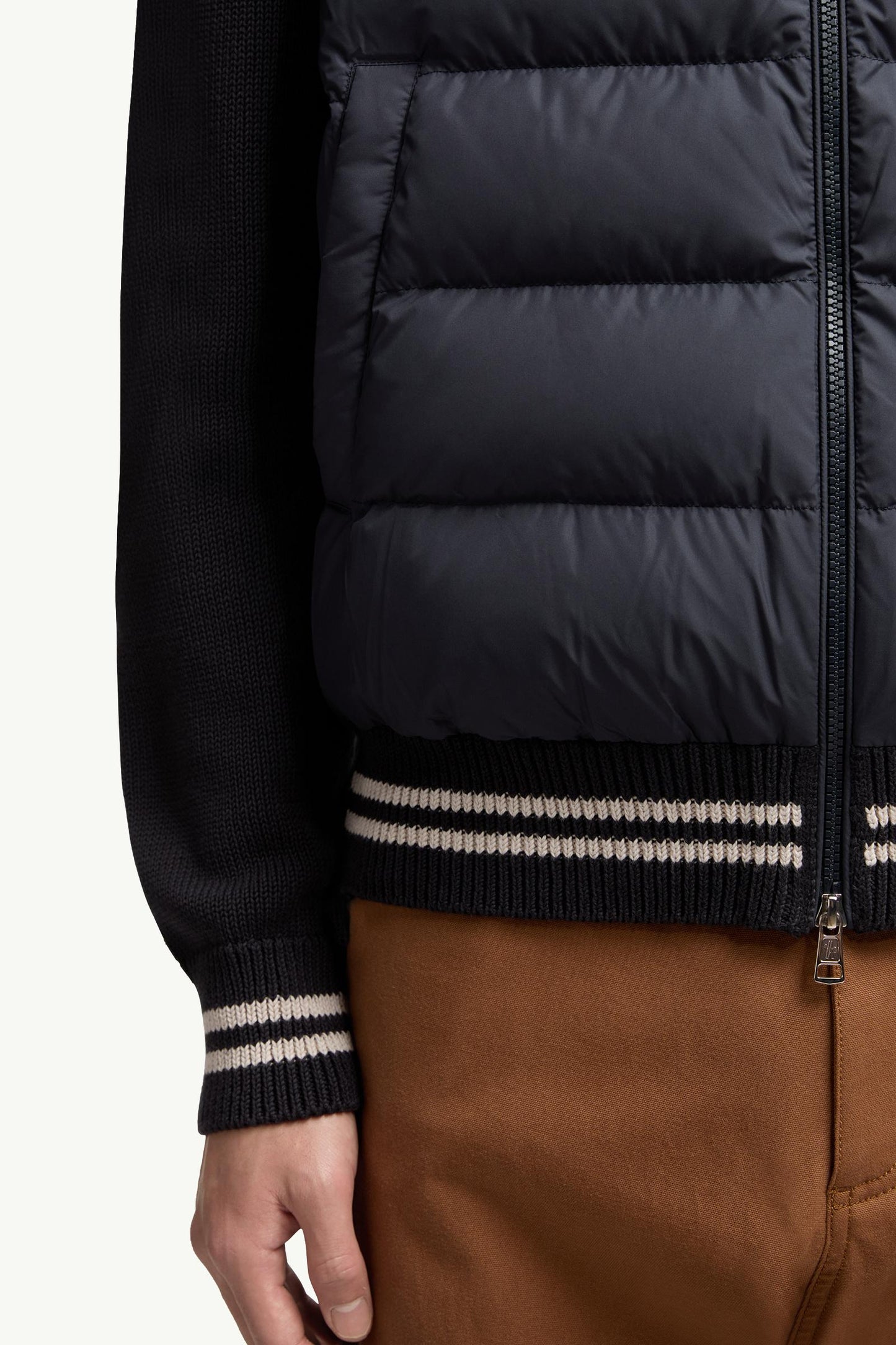 Padded Cotton Cardigan