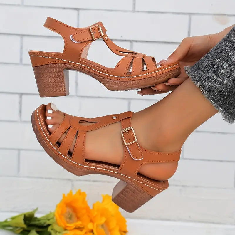 Women's Solid Color Stylish Sandals