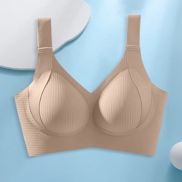 Buy 1 Get 3 PacksWomen's Ribbed Adjustable Wireless Bra