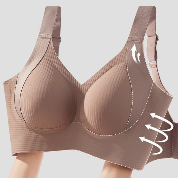Buy 1 Get 3 PacksWomen's Ribbed Adjustable Wireless Bra