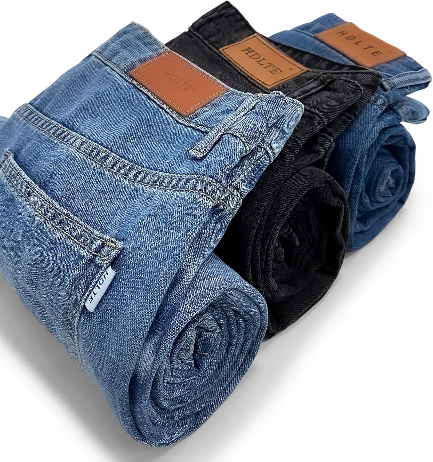 HDLTE Women Wide Leg Jeans High Waist Baggy Jeans Loose Boyfriend Jeans Denim Pants Y2K