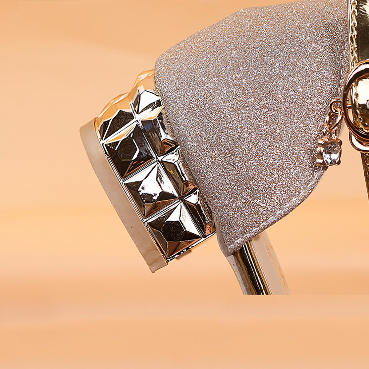 🔥Last Day 69% OFF🔥Stywe Women Summer 2025 Round-toe Rhinestone Peep-toe Sandals