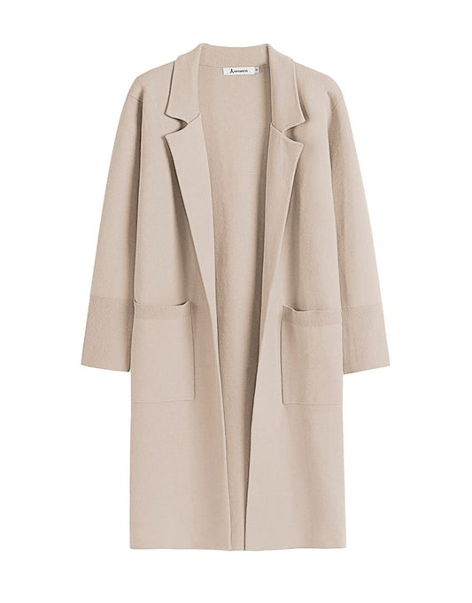 ANRABESS Cardigan for Women Oversized Open Front Sweater Coat Long Sleeve Lapel Blazer Jacket Fall Outwear Coatigan