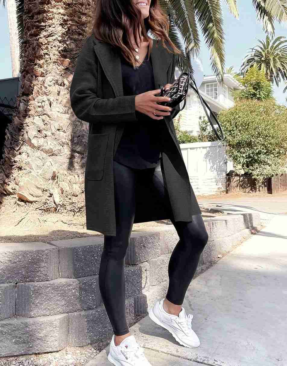 ANRABESS Women's Open Front Knit Cardigan Long Sleeve Lapel Casual Solid Classy Sweater Jacket