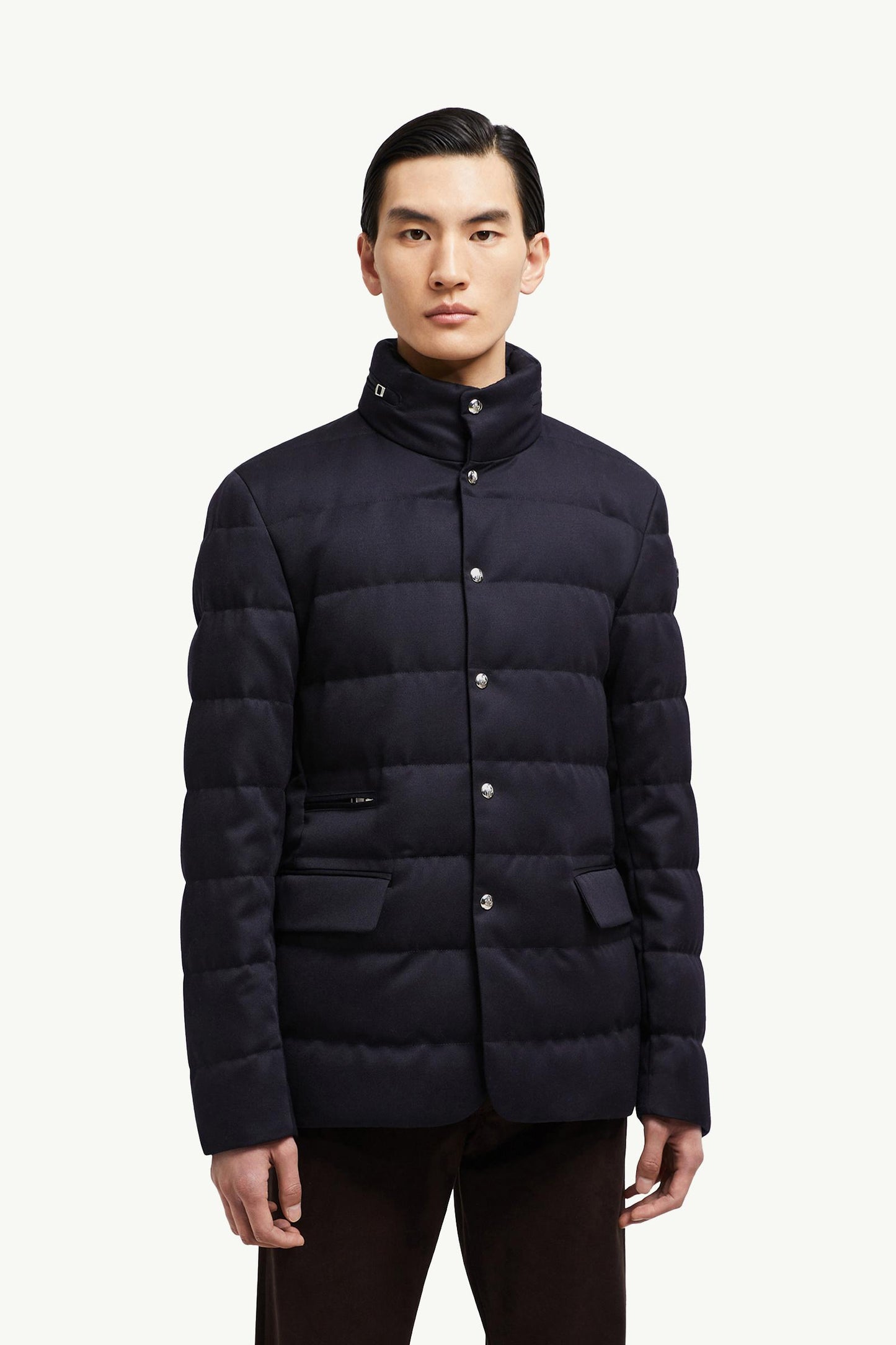 Bess Hooded Wool Short Down Jacket