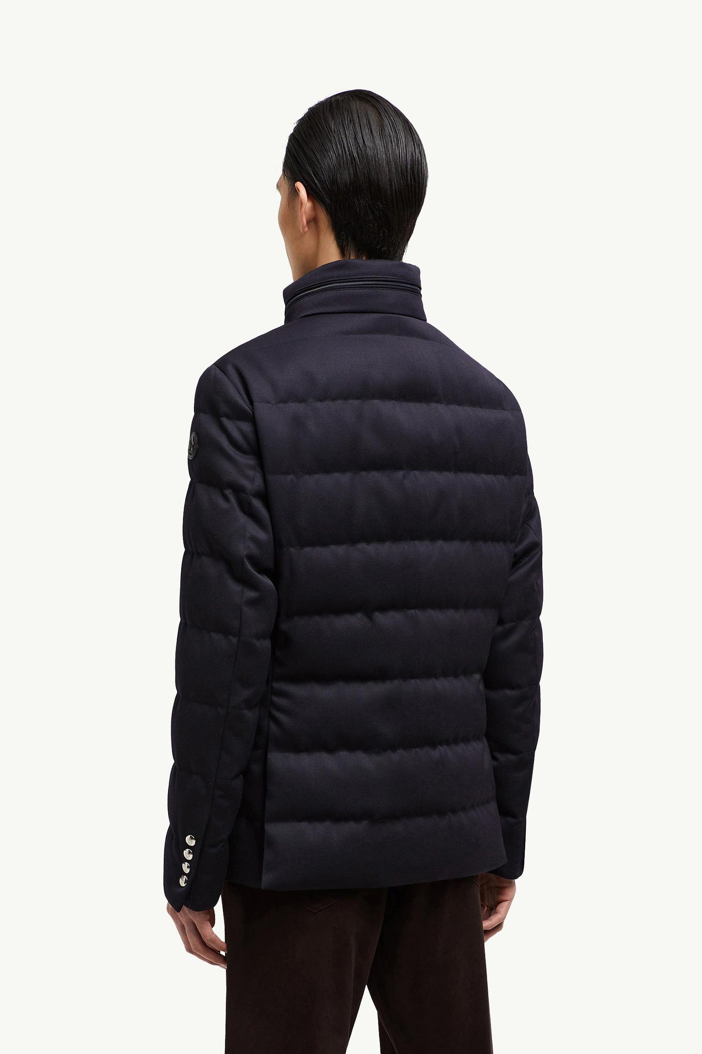 Bess Hooded Wool Short Down Jacket