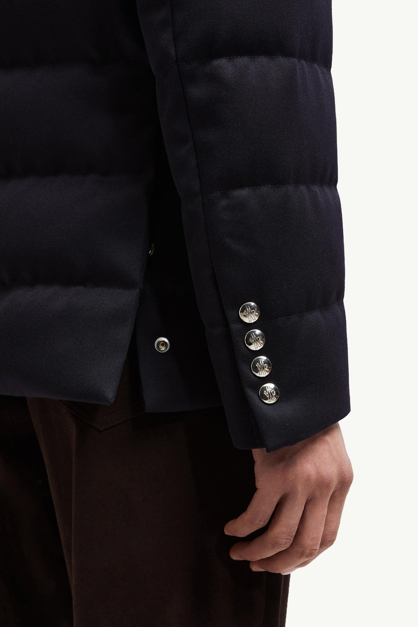 Bess Hooded Wool Short Down Jacket