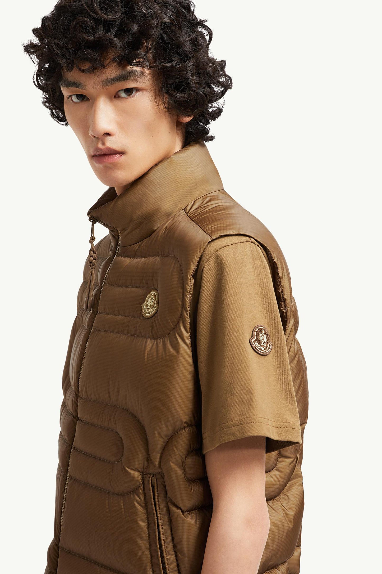 Emeishan Snake-Quilted Down Gilet