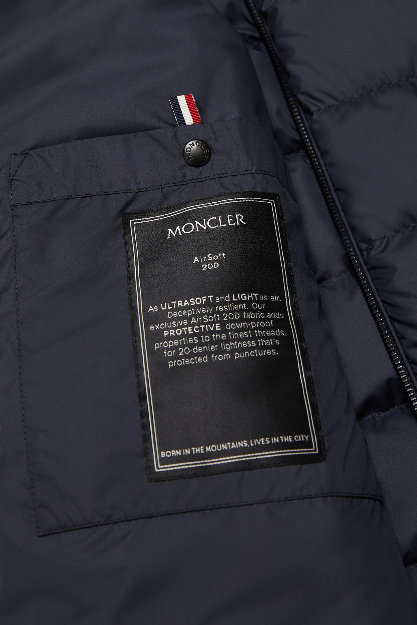 Tuile Leather-Trimmed Down Biker Jacket