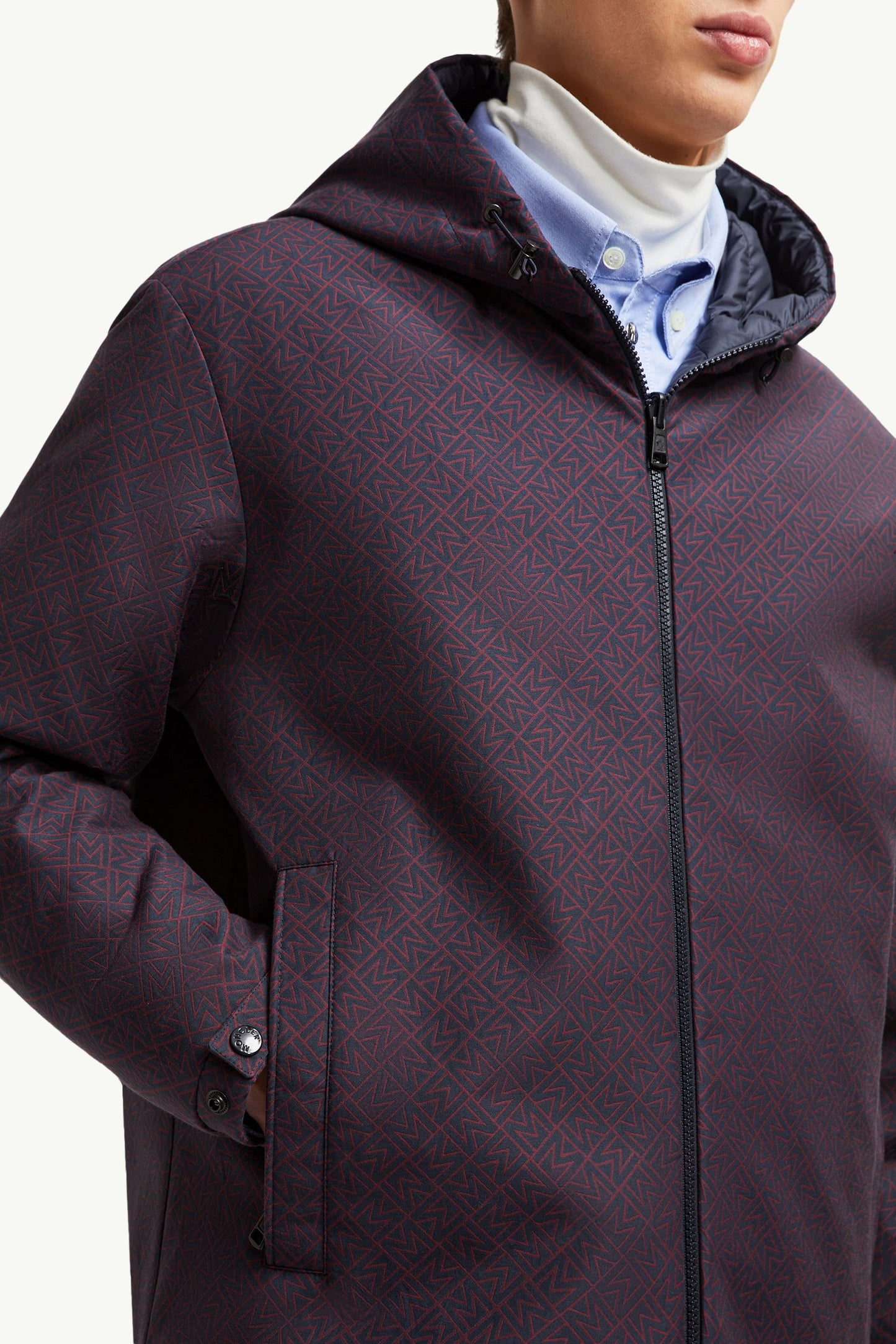 Monogram Guery Reversible Hooded Short Down Jacket