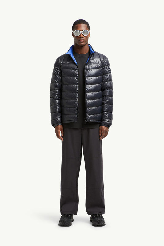 Galeso Hooded Curvy-Quilted Short Down Jacket
