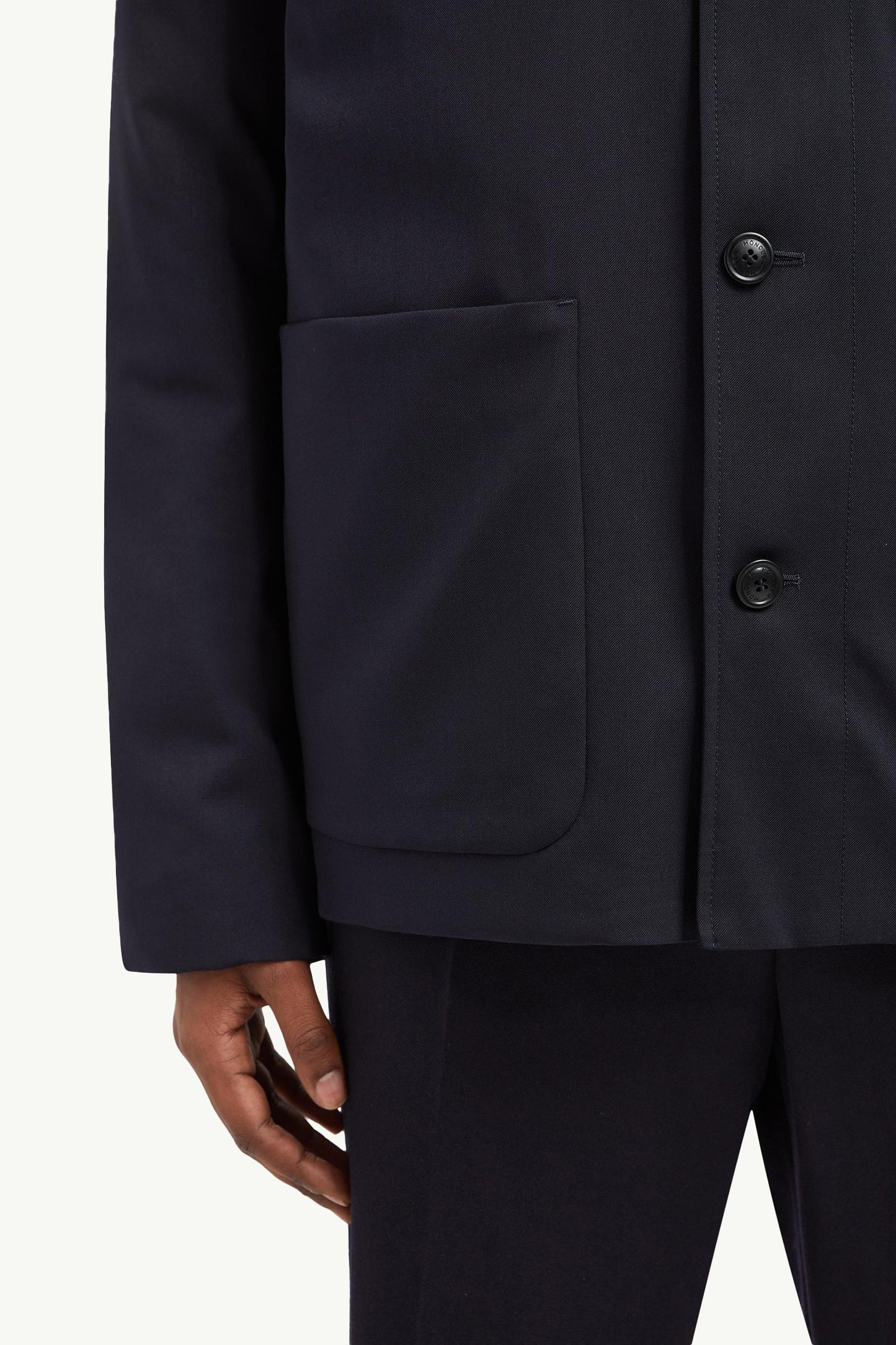 Plumel Wool Gabardine Down Shirt Jacket
