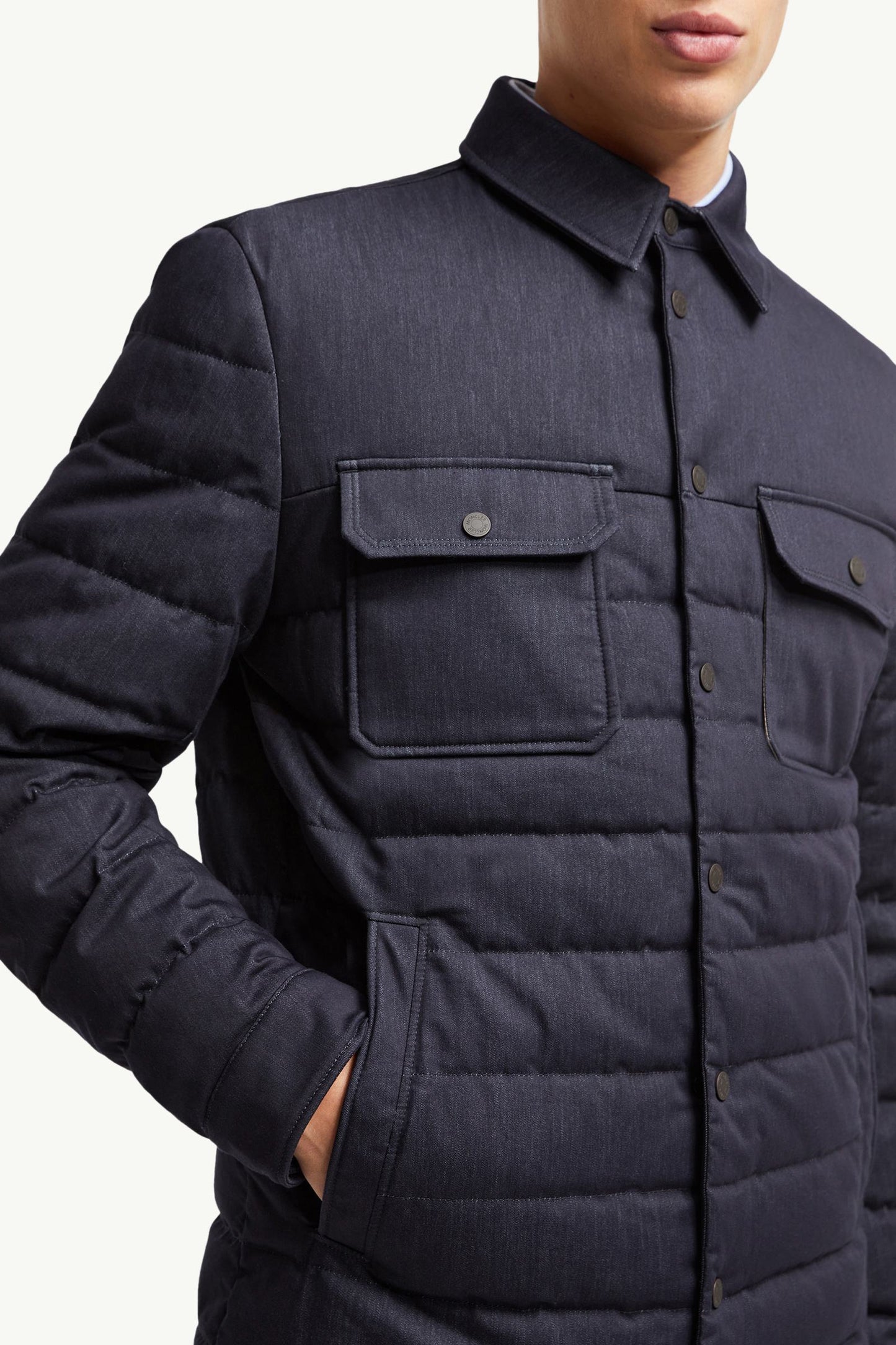 Mirmandix Chambray Down Shirt Jacket