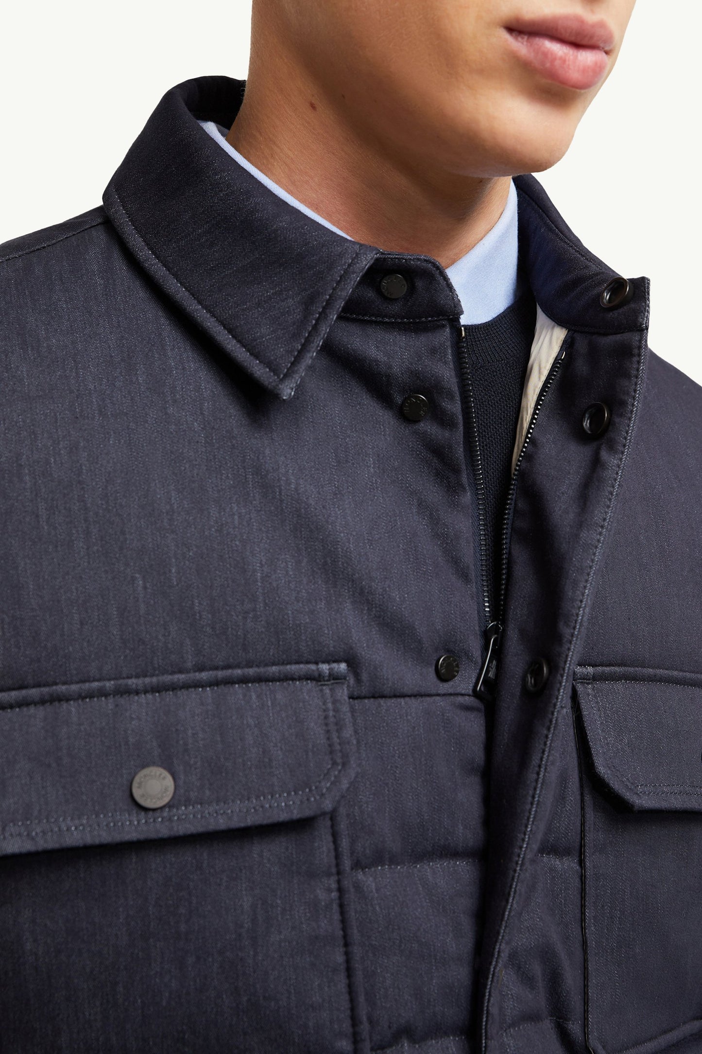 Mirmandix Chambray Down Shirt Jacket