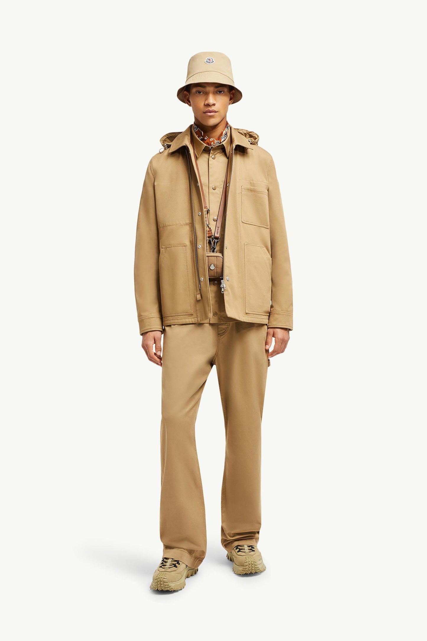 Guerledan Hooded Cotton Shirt Jacket