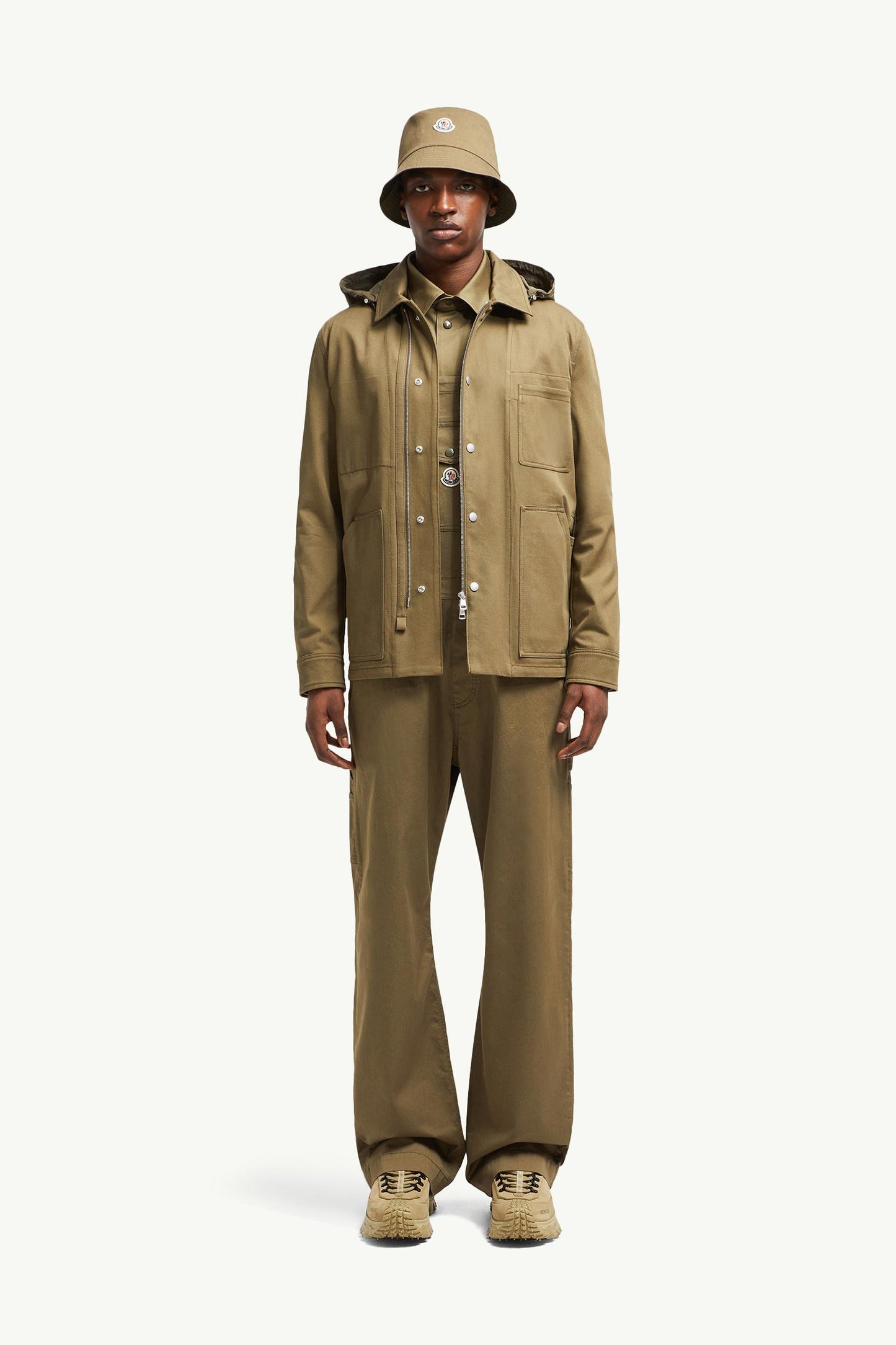 Guerledan Hooded Cotton Shirt Jacket