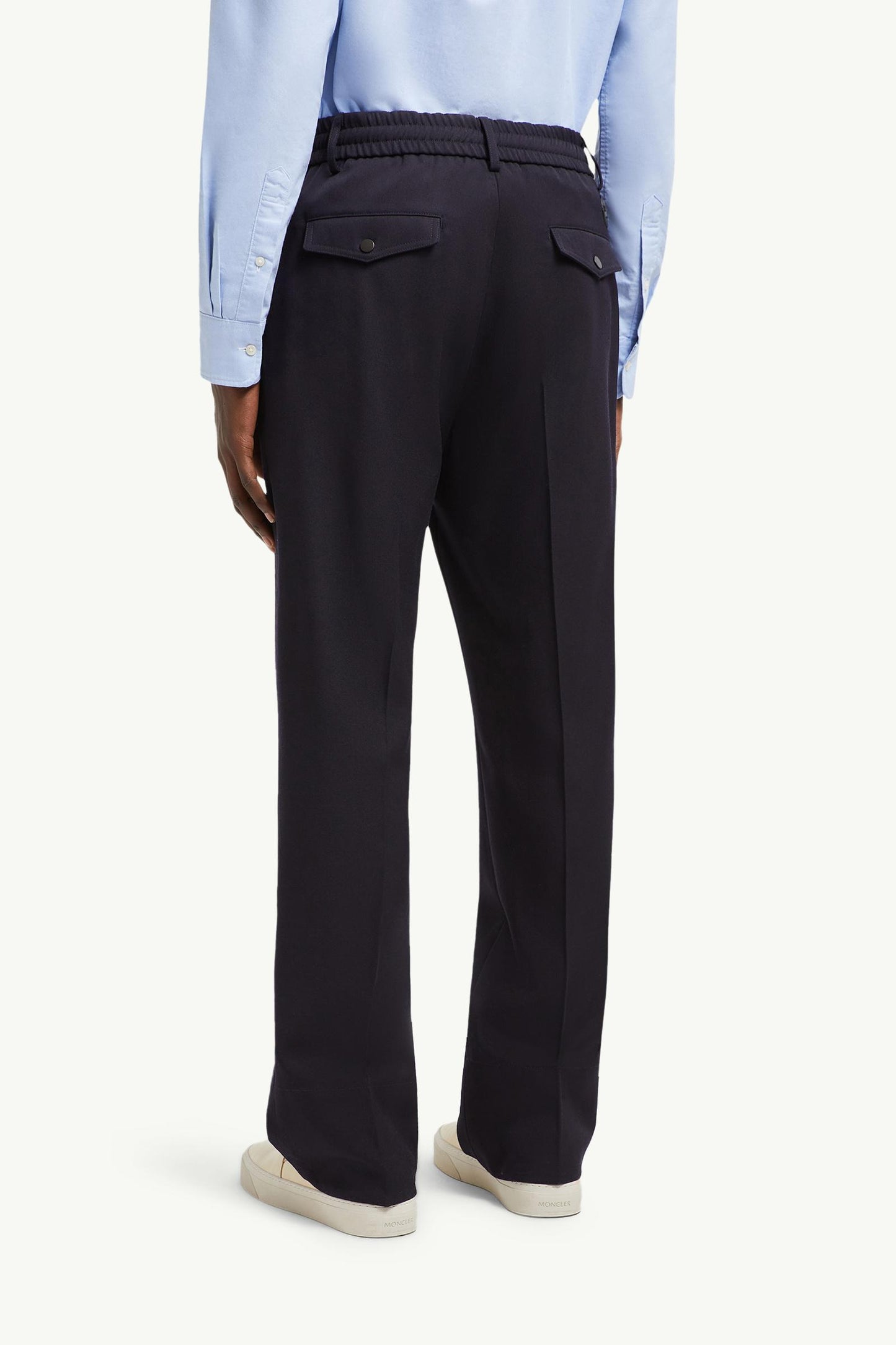 Wool Gabardine Tailored Trousers