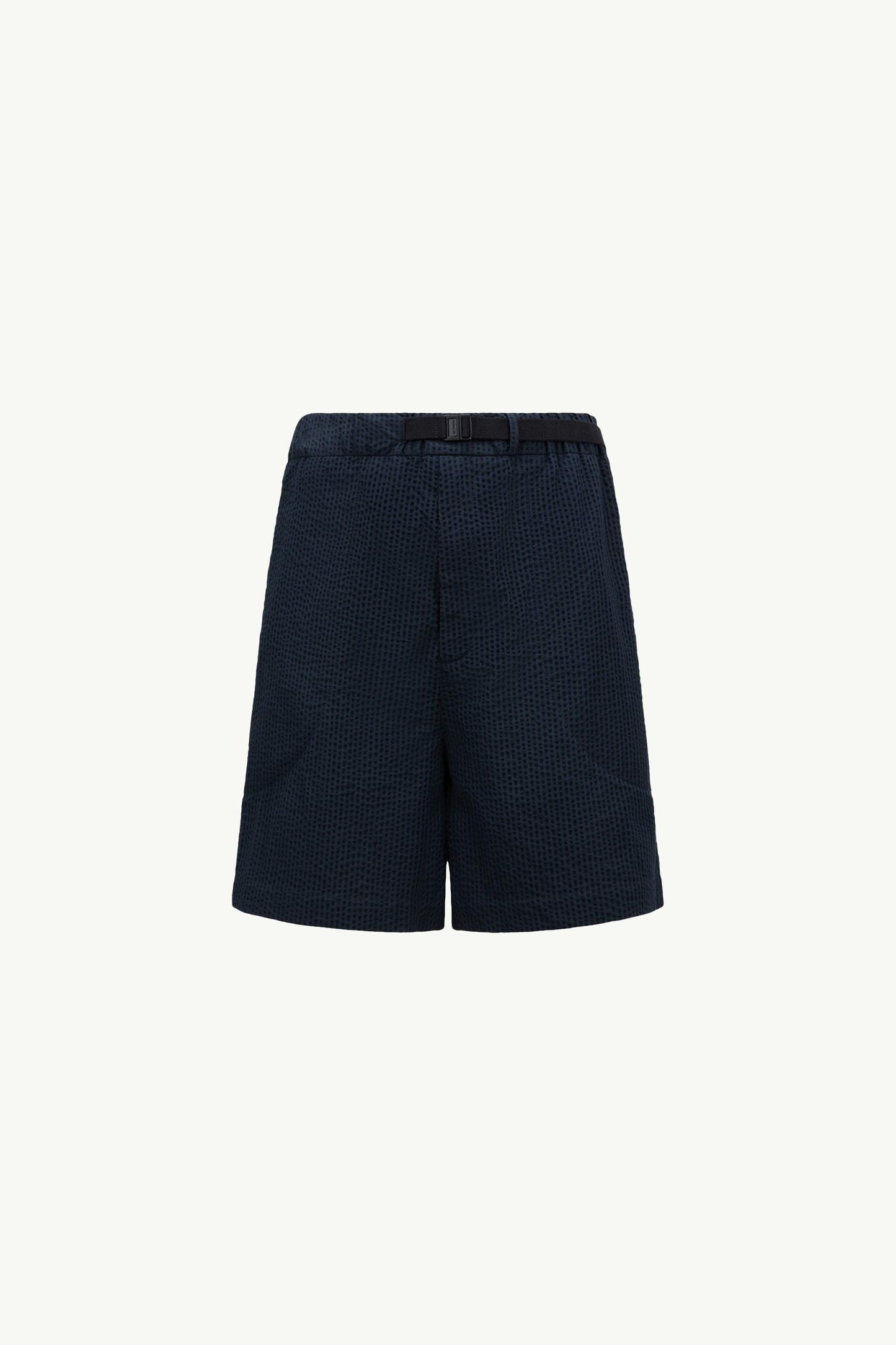 Belted Seersucker Shorts