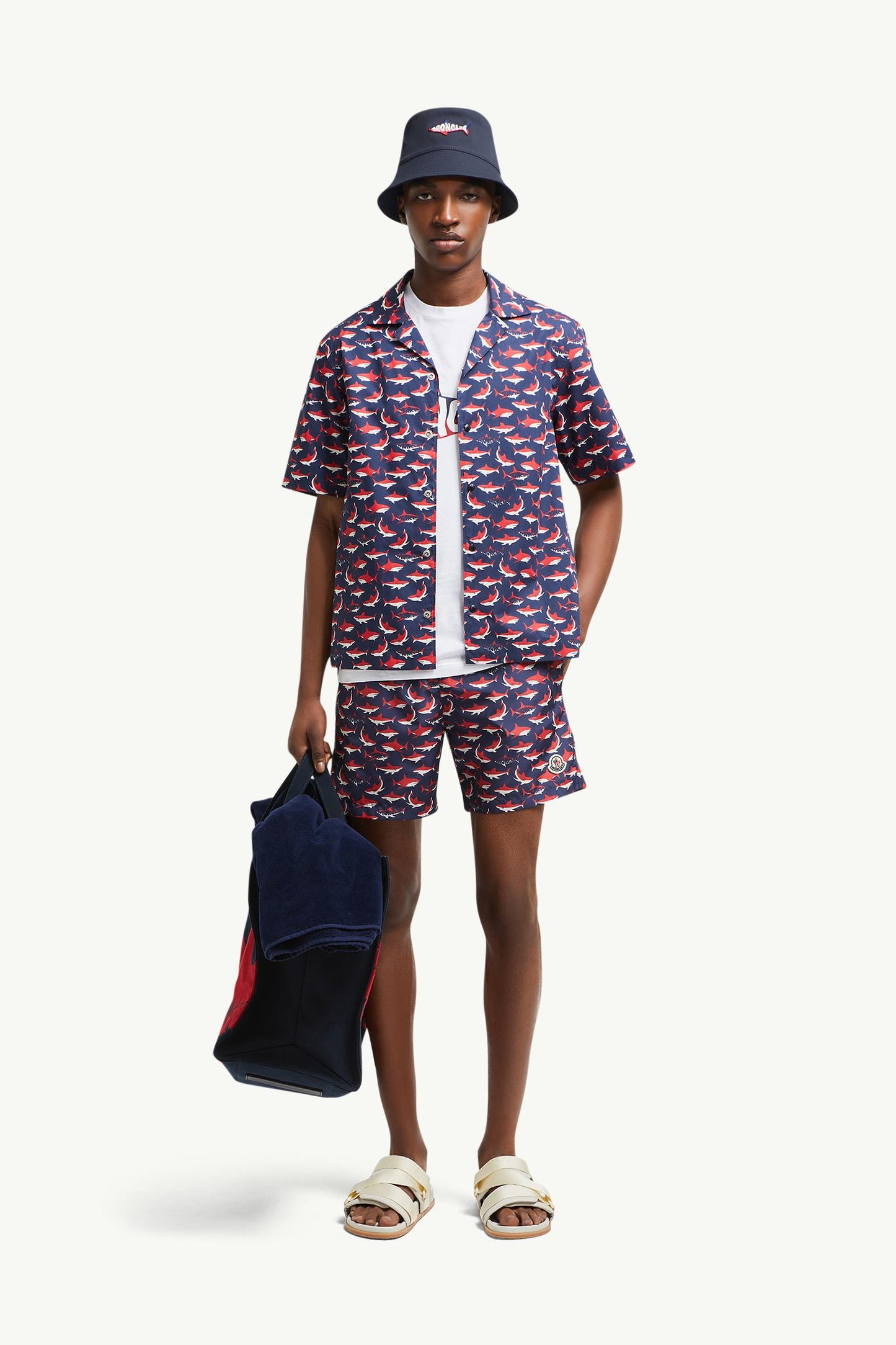 Shark Print Swim Shorts