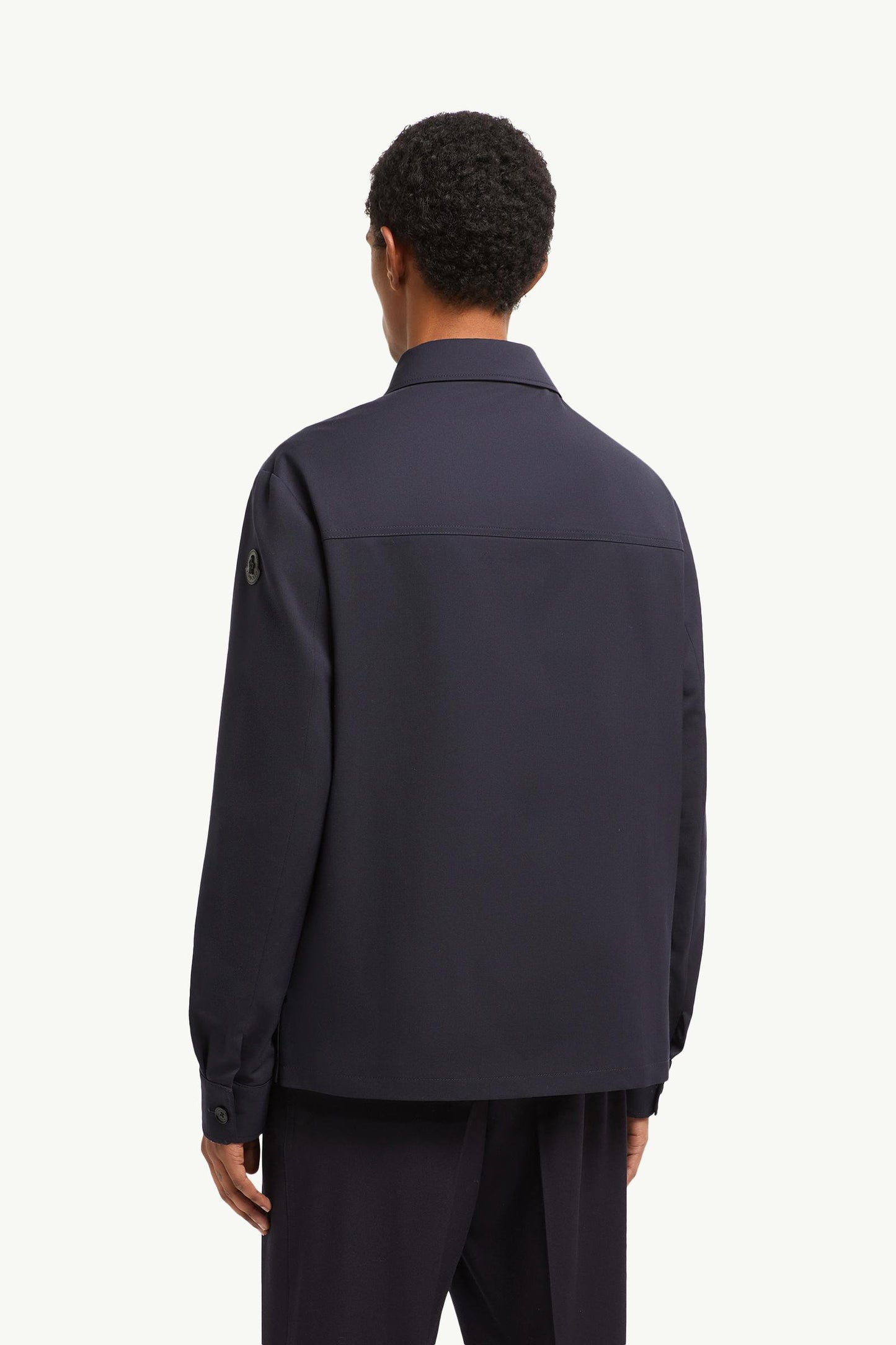 Wool Gabardine Long Sleeve Shirt