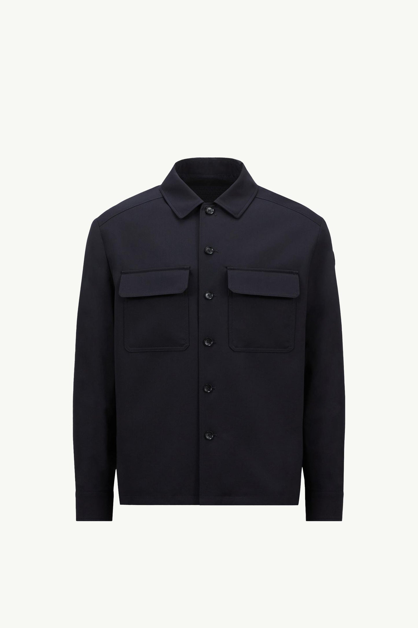 Wool Gabardine Long Sleeve Shirt