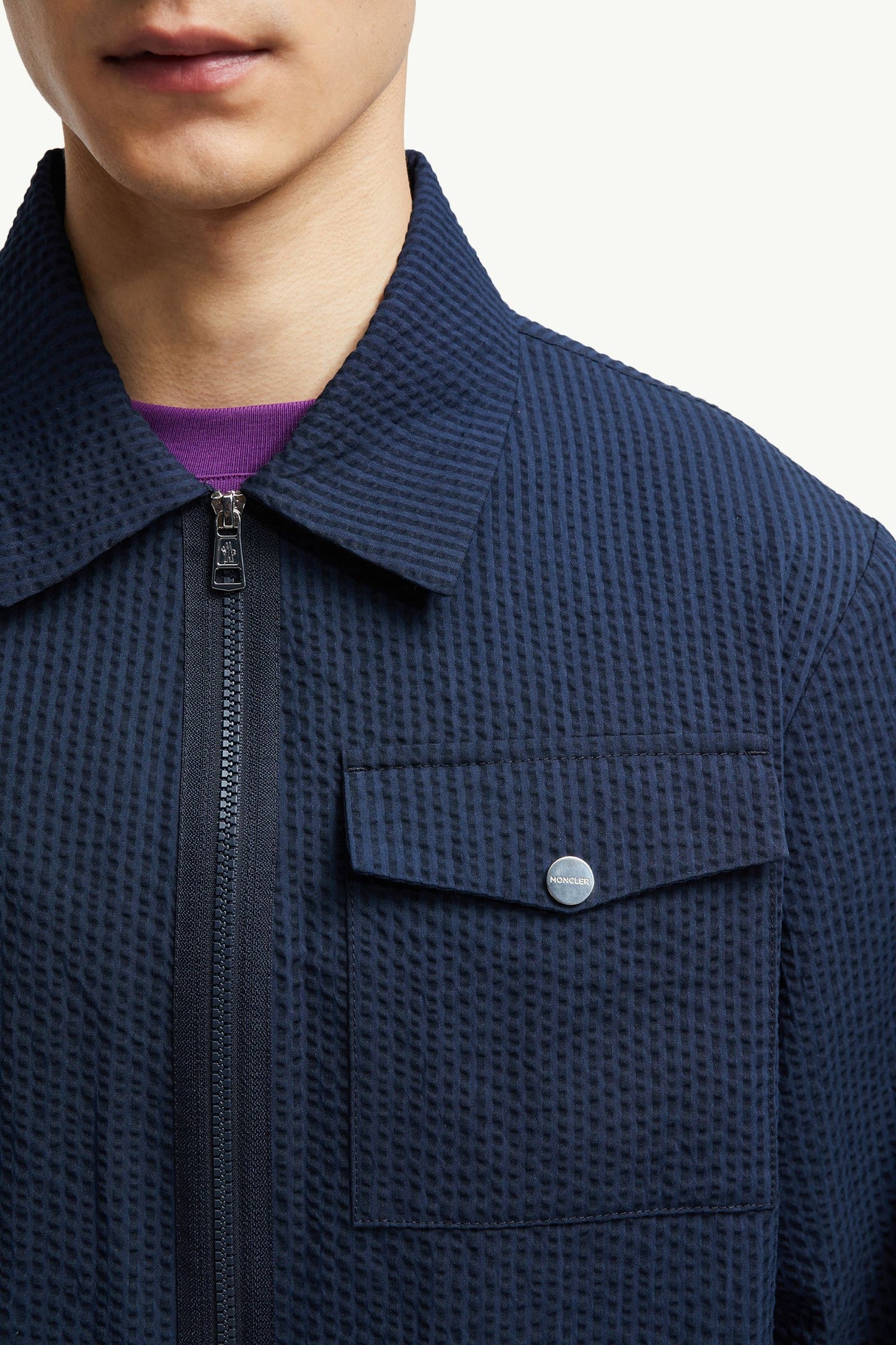 Seersucker Shirt Jacket